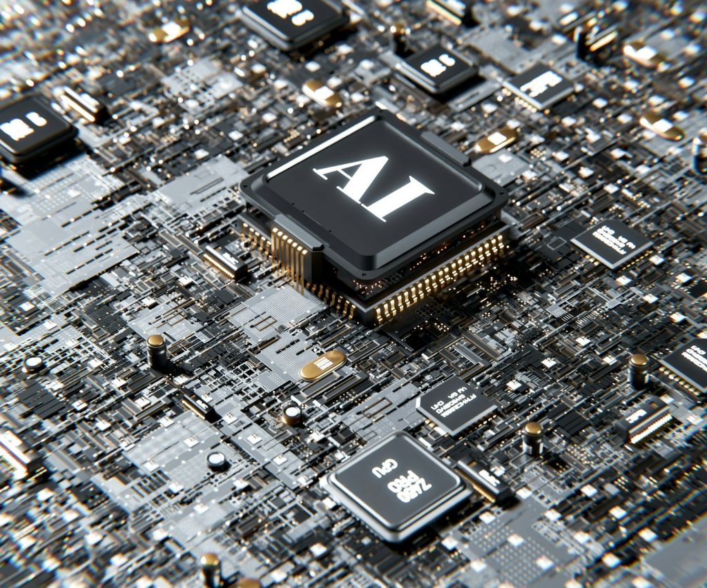 Nahaufnahme eines beleuchteten Computerchips als Sinnbild für ein neues KI-Sprachmodell