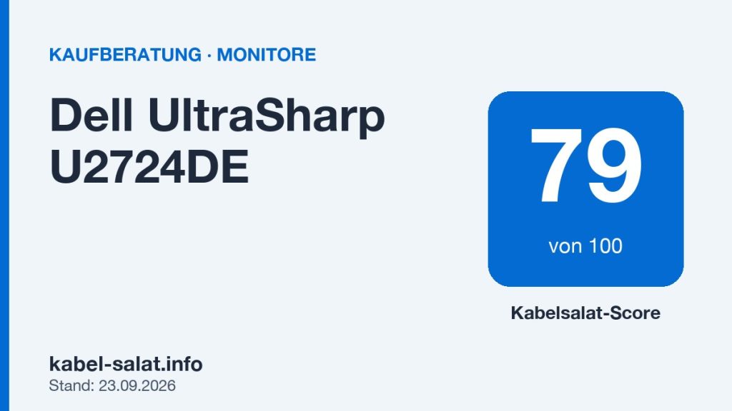 Kabelsalat-Score 79 von 100 für Dell UltraSharp U2724DE
