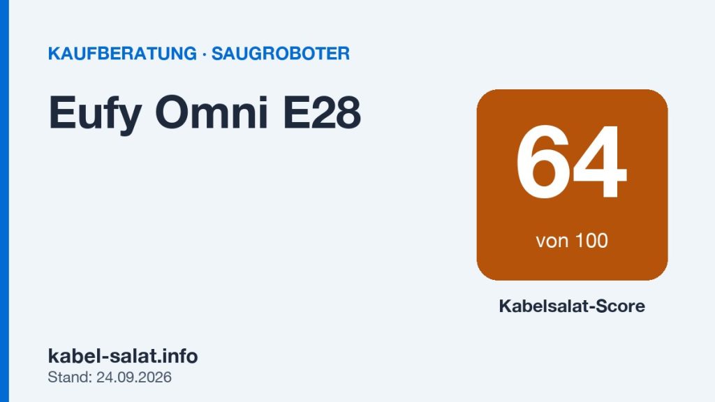 Kabelsalat-Score 64 von 100 für Eufy Omni E28