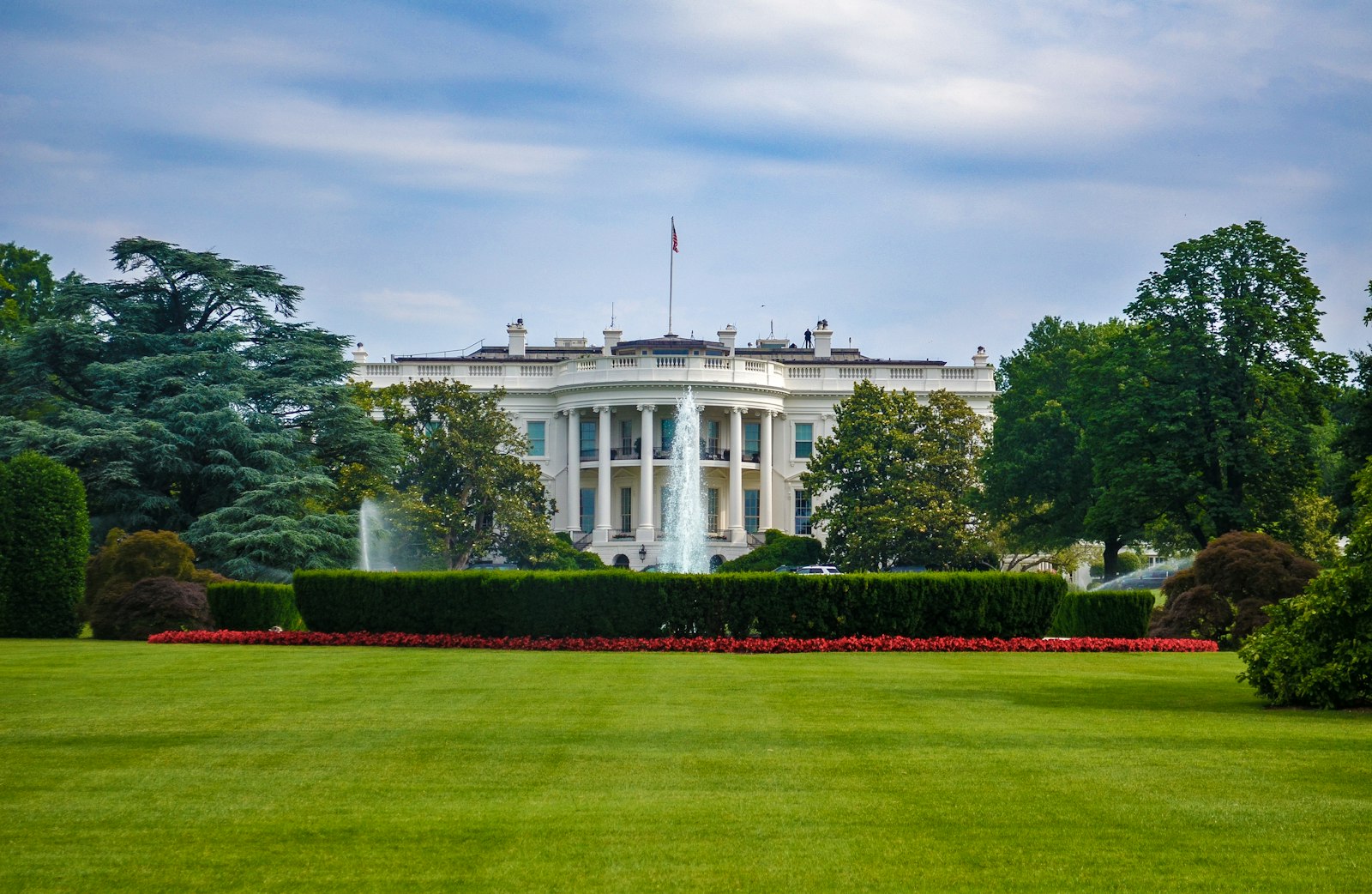 Das Weiße Haus in Washington von außen